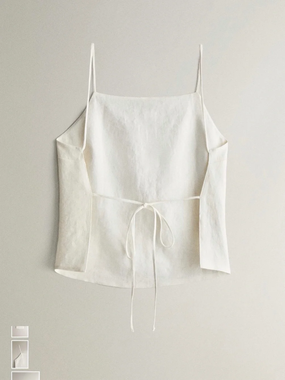Zara Linen Strappy Top